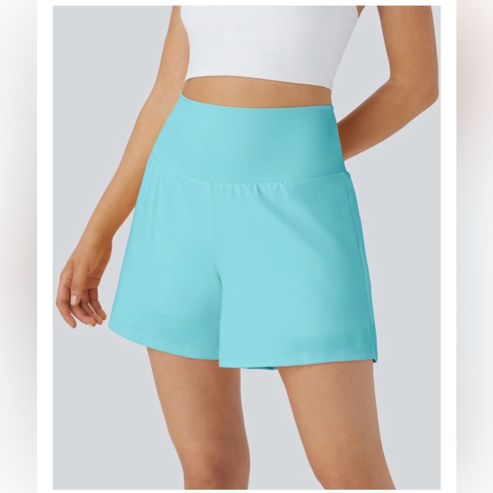 HALARA Super High Waisted Pocket & Pocket 2 in 1 Yoga Long Shorts